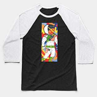 Visionary Trippy Astronaut Baseball T-Shirt